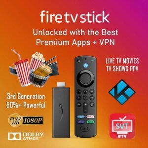All New Amazon Firestick FullHD Alexa TV Control Premium Apps Vpn