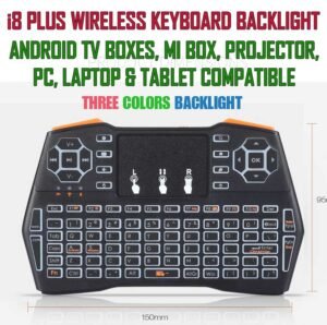 Z Gaming Wireless Keyboard i8 Plus Touchpad Deluxe 3 Colors Backlight