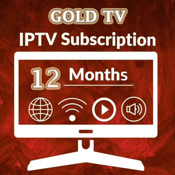 Gold TV 12 Months Subscription 4K UHD for Endless Entertainment