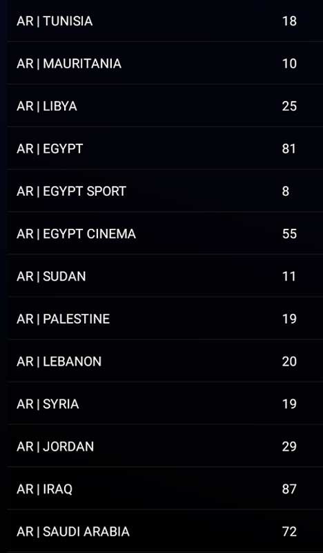 Arabic Africa Asia channel list 2