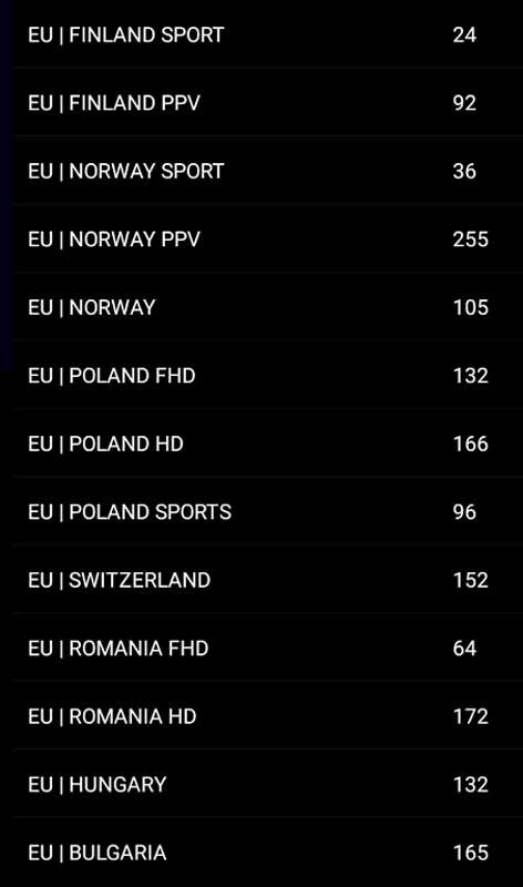 Europe IPTV channels list 4