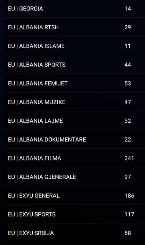 Europe IPTV channels list 6